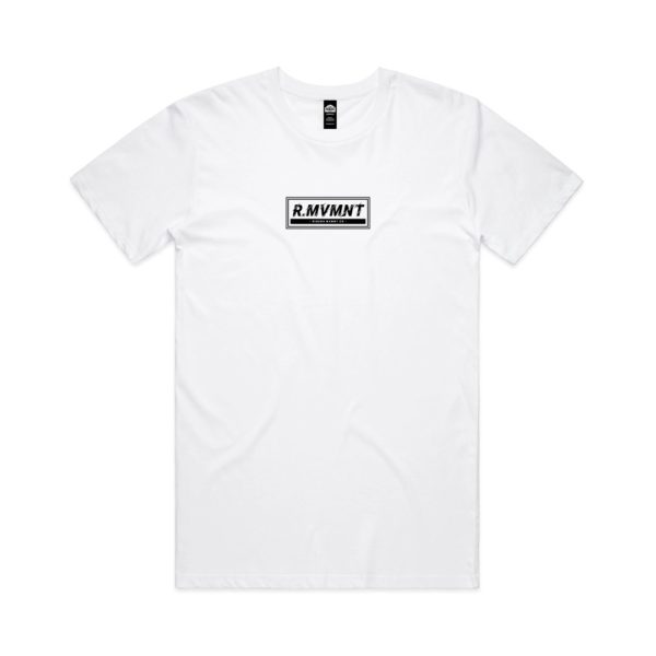 Mens R.MVMNT Boxed Up Tee (White) - Image 2