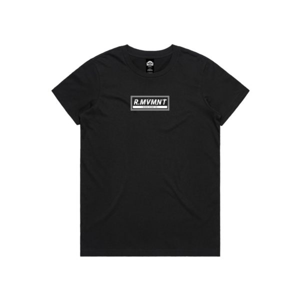 Womens Boxed Up Tee (Black) - Image 2